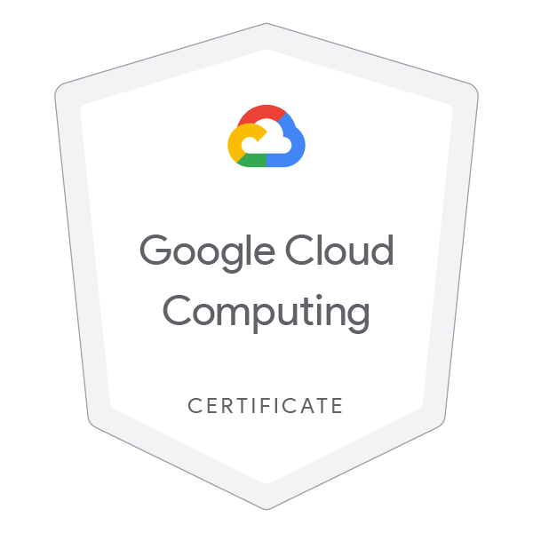 Certificado Google Cloud Computing / Google Cloud Computing Certificate / Certificado Google Cloud Computing